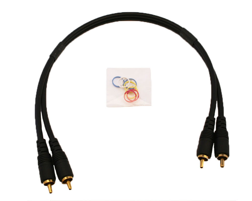 Mogami Stereo RCA phono cables, 1 foot/30cm