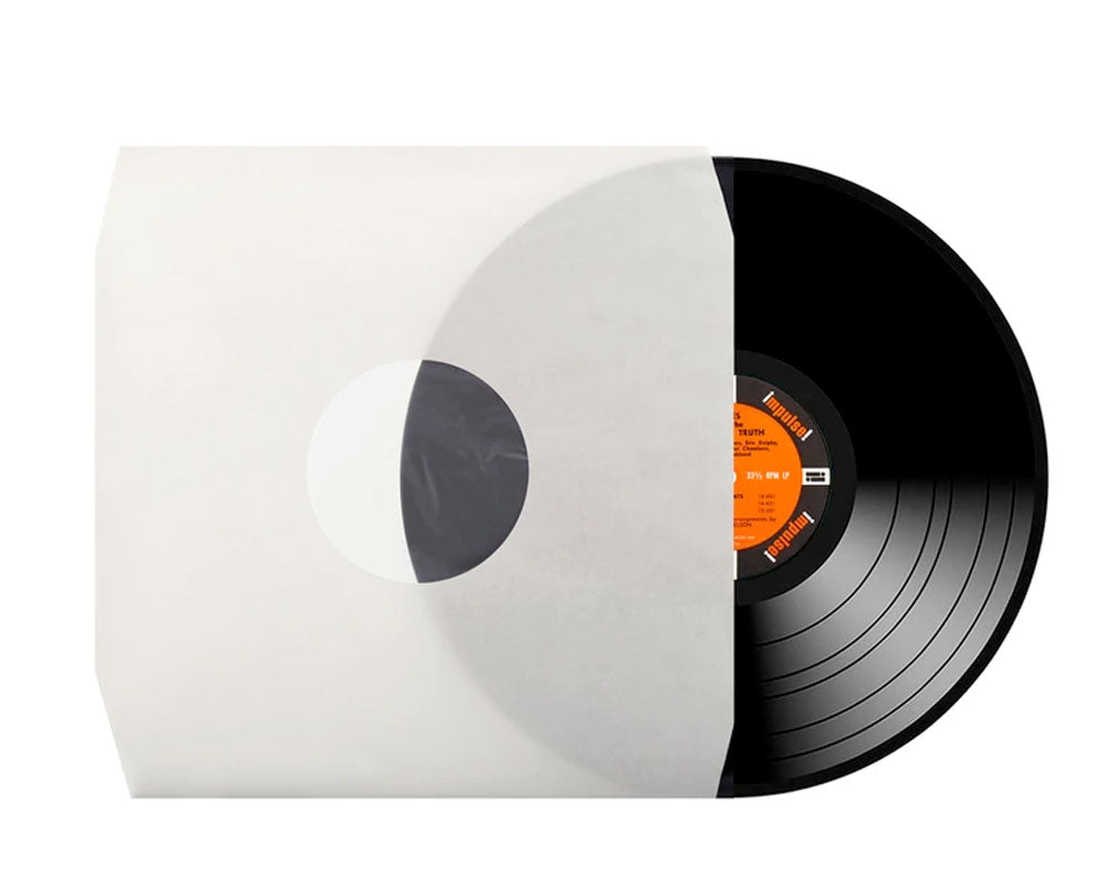 Cream White Paper & Plastic Poly-Lined Record Inner Sleeves 70 gram (Pack of 25)