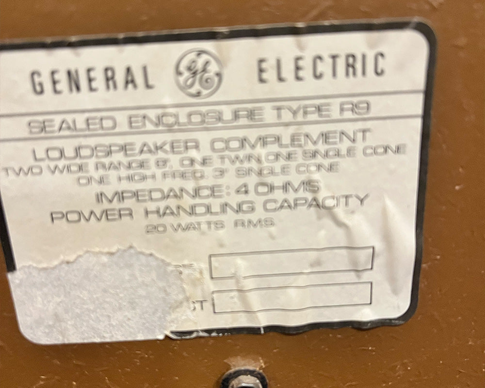 General Electric Vintage Speakers (Pair) - clearance stock