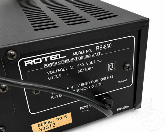 Rotel RB-850 Stereo Power Amplifier, ex-demo