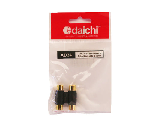 Daichi RCA Socket to Socket Adaptor x2