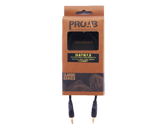 PROCAB 3.5mm jack cable male-male - 1.5m