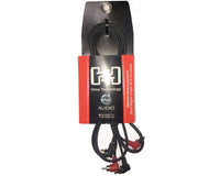HOSA Stereo Interconnect Dual Right-angle RCA to Same – 1m cable