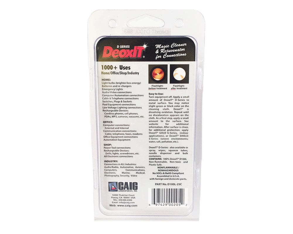 DeoxIT D100L Contact Cleaner – 25ml