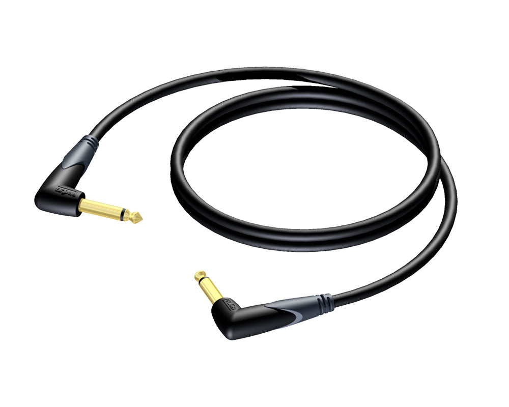 Procab Guitar Patch Cable Right Angle - 30cm